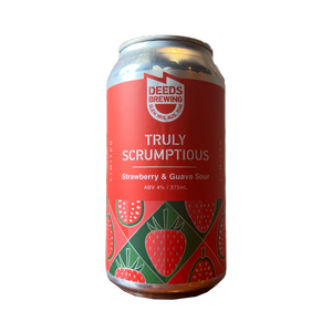 Deeds Brewing - Truly Scrumptious Strawberry & Guava Sour 4% 375ml Can