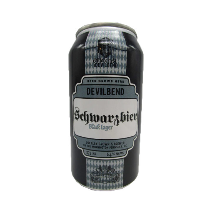 Devilbend Farm Beer - Schwarzbier Black Lager 5.4% 375ml Can