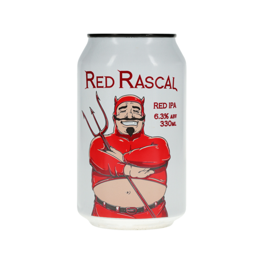 Double Vision Brewing - Red Rascal Red IPA 6.3% 330ml Can