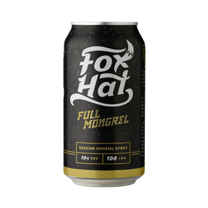 Fox Hat Brewing - Full Mongrel Russian Imperial Stout 10% 375ml Can