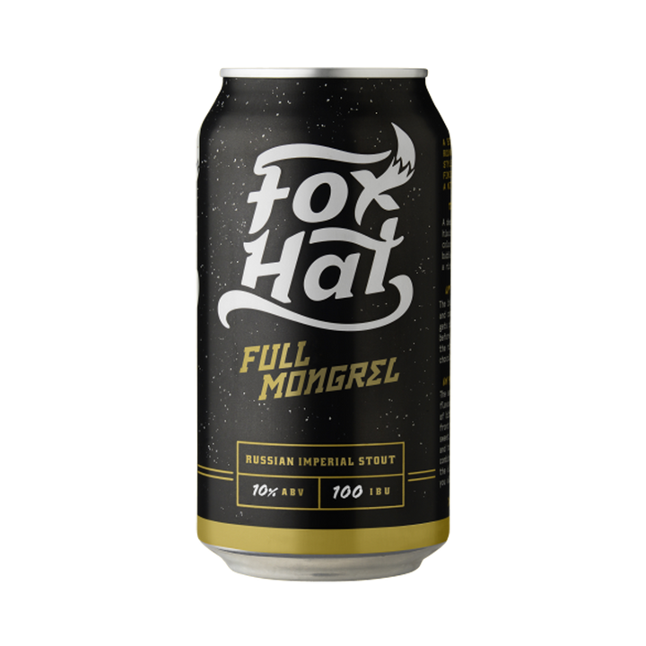 Fox Hat Brewing - Full Mongrel Russian Imperial Stout 10% 375ml Can