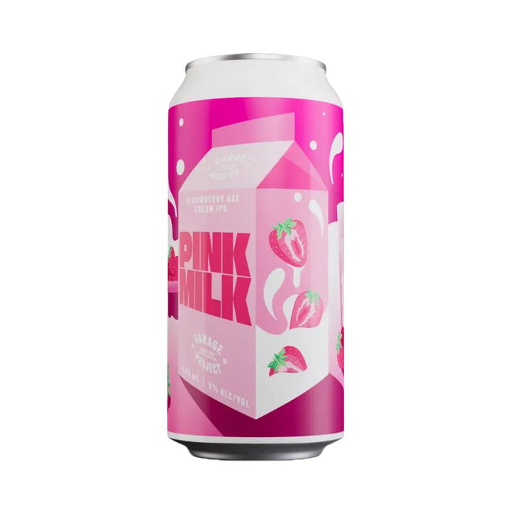 Garage Project - Pink Milk Strawberry Oat Cream Double IPA 8% 440ml Can