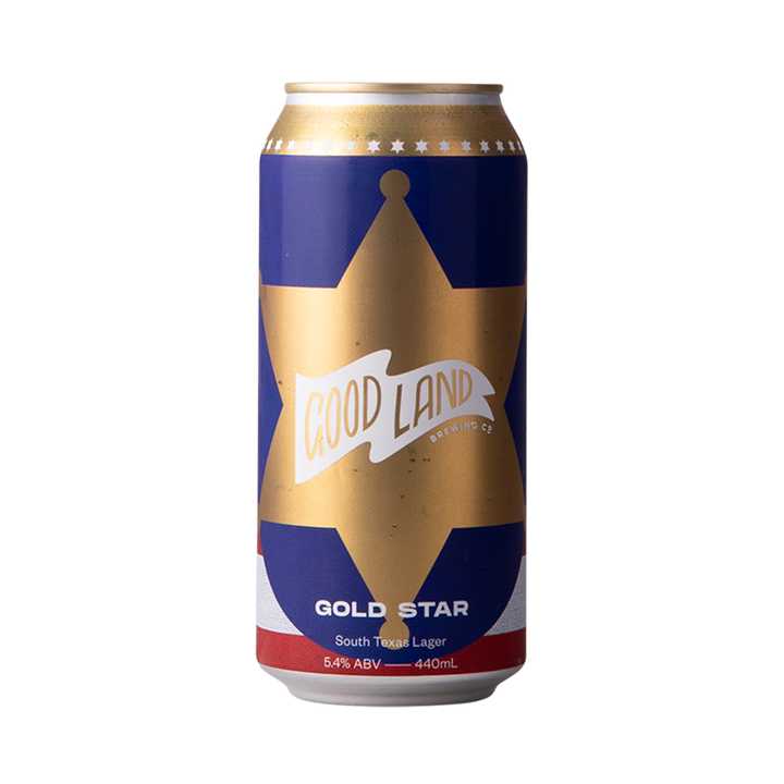 Good Land Brewing Co - Gold Star South Texas Lager 5.4% 440ml Can