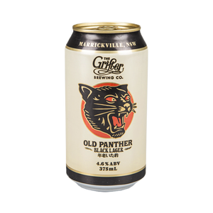 Grifter Brewing Co - Old Panther Black Lager 4.6% 375ml Can