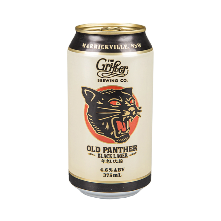 Grifter Brewing Co - Old Panther Black Lager 4.6% 375ml Can