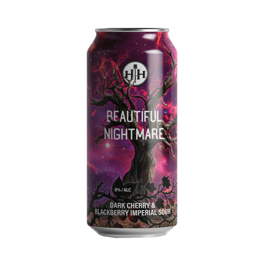 Hargreaves Hill Brewing Co - Beautiful Nightmare Dark Cherry & Blackberry Imperial Sour 8% 440ml Can