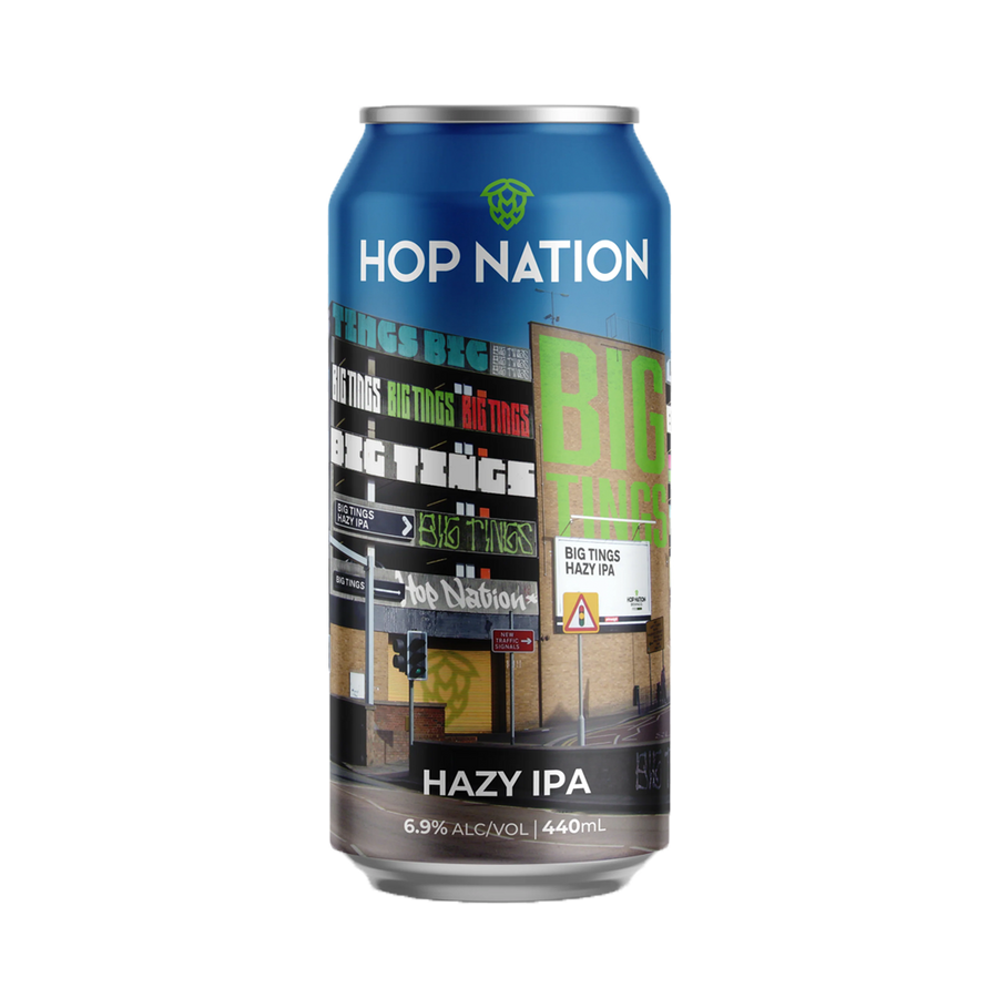 Hop Nation Brewing Co - Big Tings Hazy IPA 6.9% 440ml Can