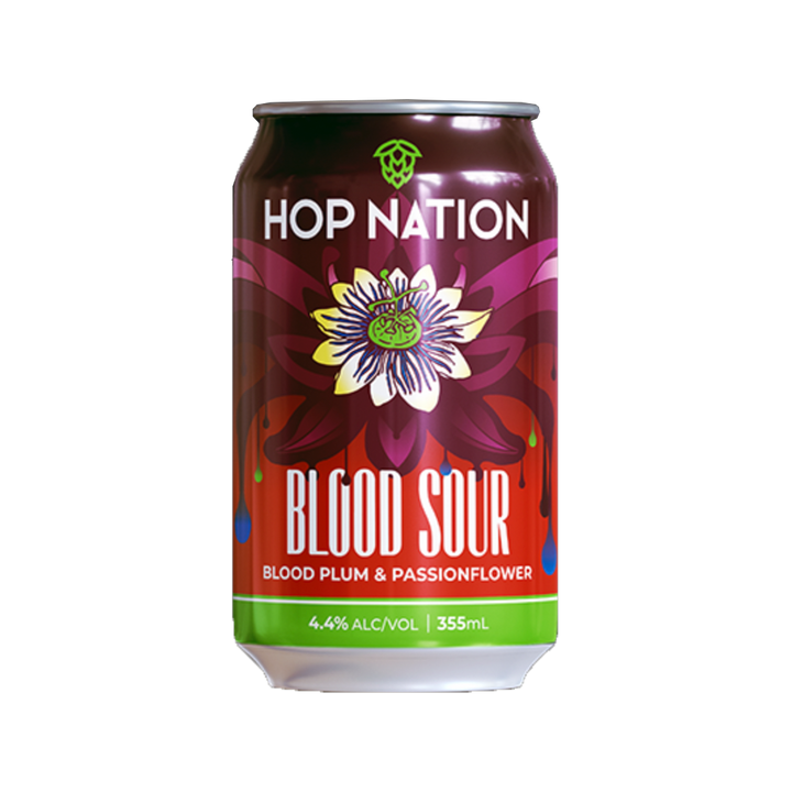 Hop Nation Brewing Co - Blood Sour 4.4% 355ml Can