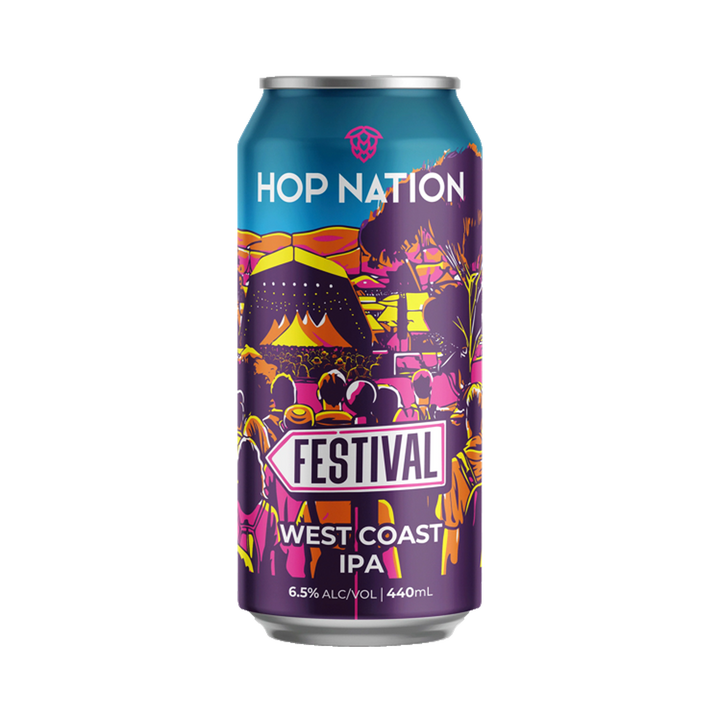 Hop Nation Brewing Co - Festival West Coast IPA 6.5% 440ml Can
