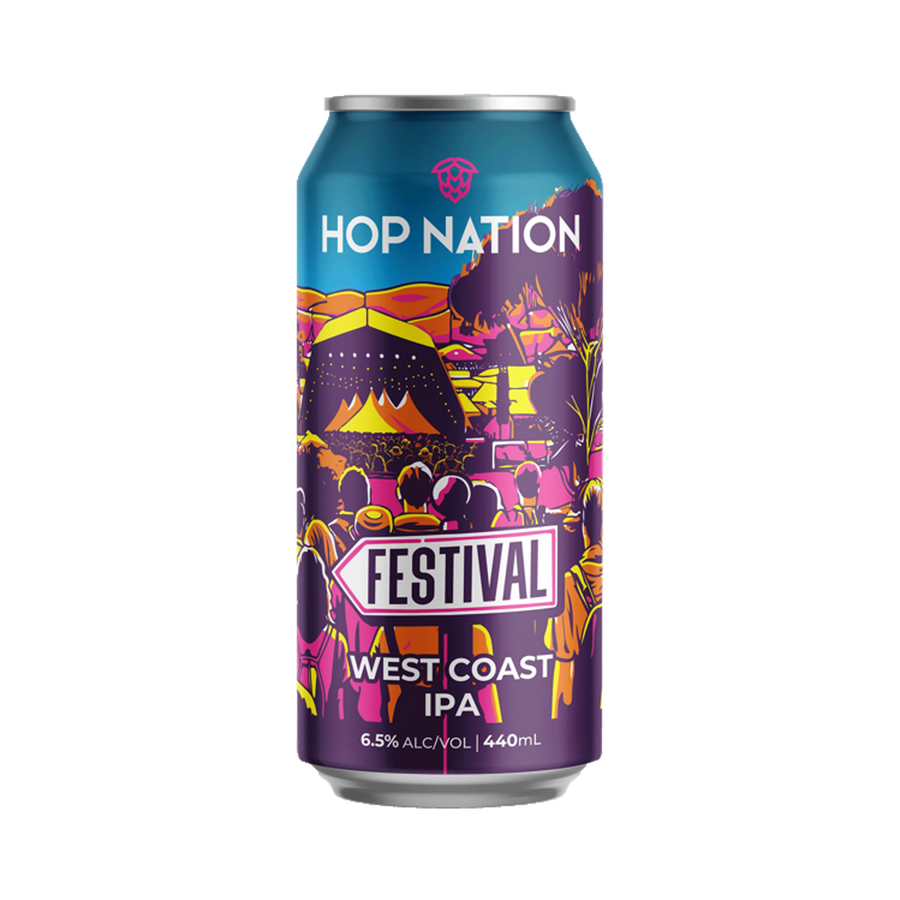 Hop Nation Brewing Co - Festival West Coast IPA 6.5% 440ml Can