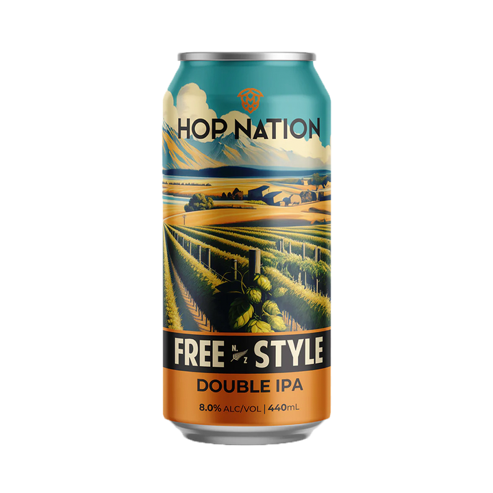 Hop Nation Brewing Co - Free Style Double IPA 8% 440ml Can