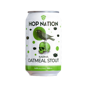 Hop Nation Brewing Co - Karma Oatmeal Stout 5% 355ml Can