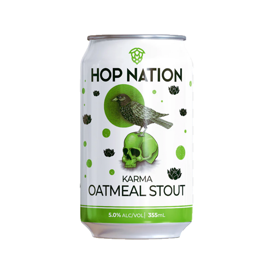Hop Nation Brewing Co - Karma Oatmeal Stout 5% 355ml Can