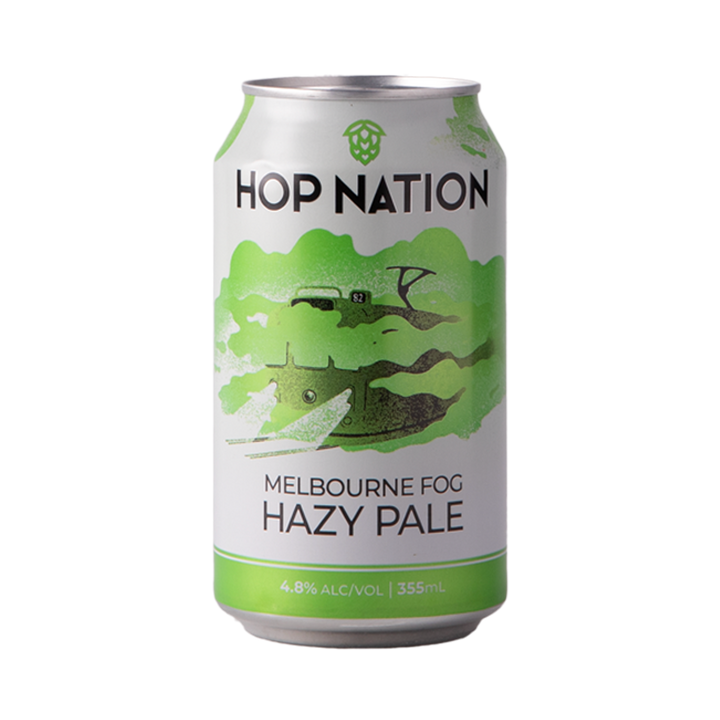 Hop Nation Brewing Co - Melbourne Fog Hazy Pale 4.8% 355ml Can
