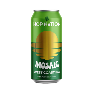 Hop Nation Brewing Co - Mosaic West Coast IPA 6.5% 440ml Can