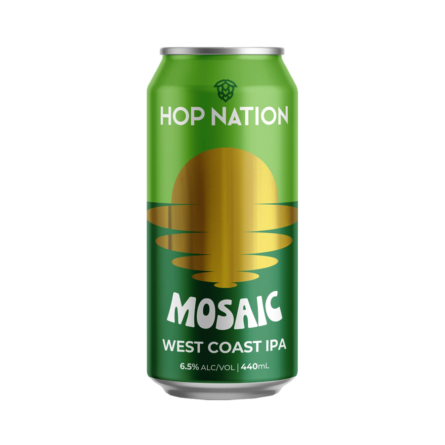 Hop Nation Brewing Co - Mosaic West Coast IPA 6.5% 440ml Can