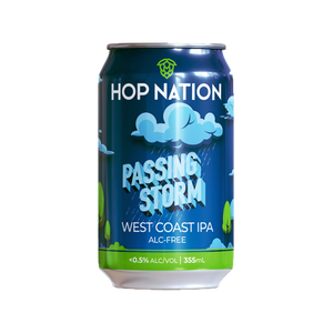 Hop Nation Brewing Co - Passing Storm West Coast IPA Non Alc 0.5% 355ml Can