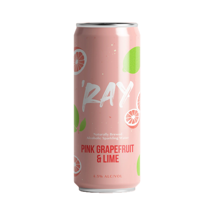 Hop Nation Brewing Co - 'Ray Pink Grapefruit & Lime Hard Seltzer 4.5% 330ml Can