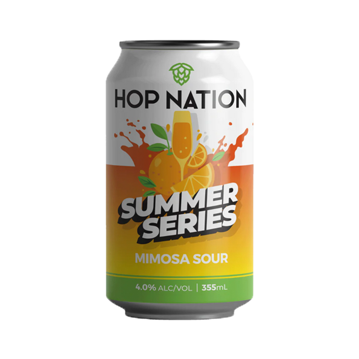 Hop Nation Brewing Co - Summer Series Mimosa Sour 4% 355ml Can