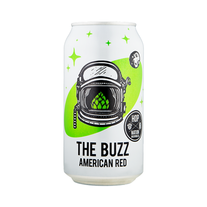 Hop Nation Brewing Co - The Buzz American Red Ale 6% 355ml Can
