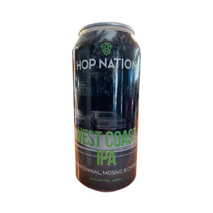 Hop Nation Brewing Co - West Coast IPA w/ Centennial, Mosaic & Chinook 6.3% 440ml Can