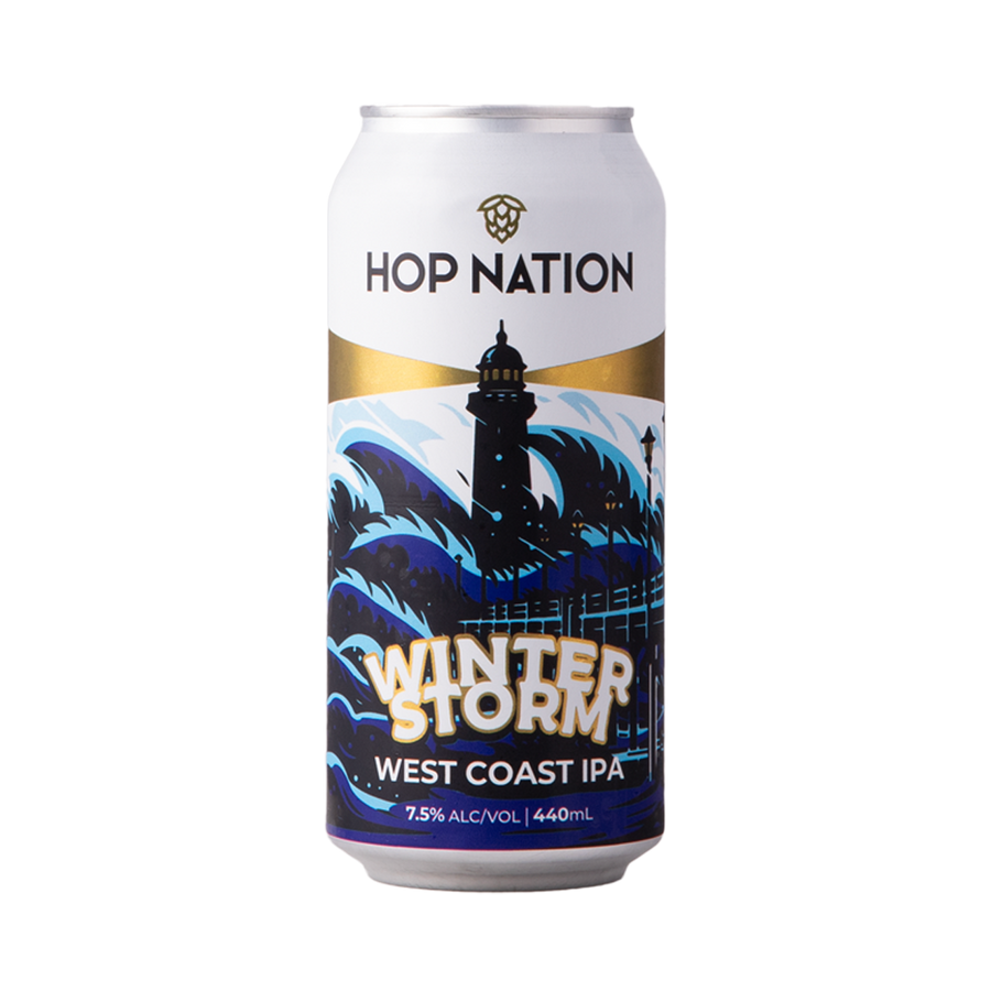 Hop Nation Brewing Co - Winter Storm West Coast IPA 7.5% 440ml Can