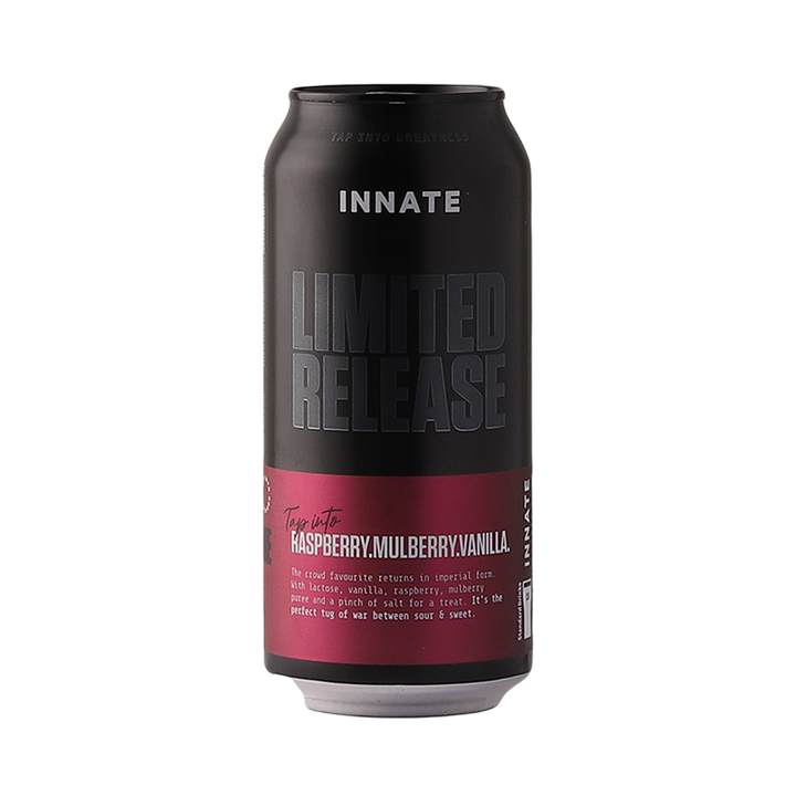 Innate Brewers - Imperial Raspberry & Mulberry Smoothie Sour 7.5%  440ml Can