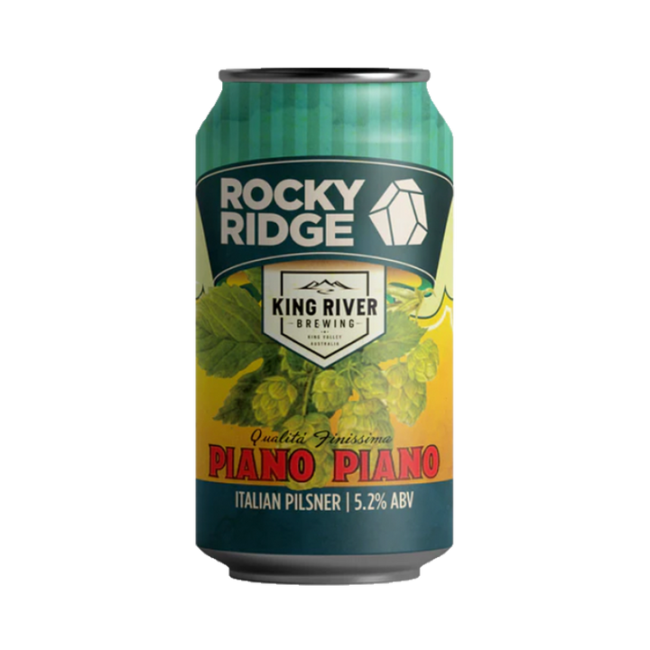 King River Brewing - Piano Piano Italian Pilsner 5.2% 375ml Can