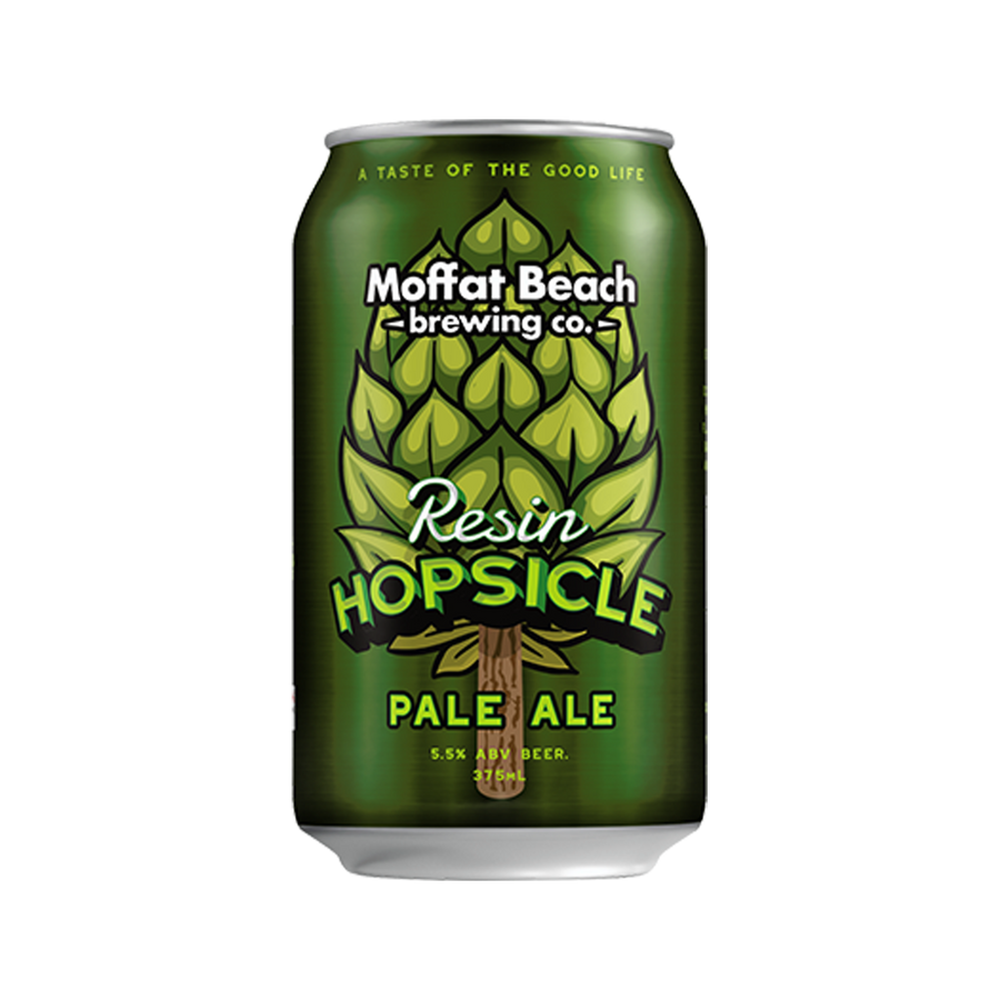 Moffat Beach Brewing Co - Resin Hopsicle Pale 5.5% 375ml Can