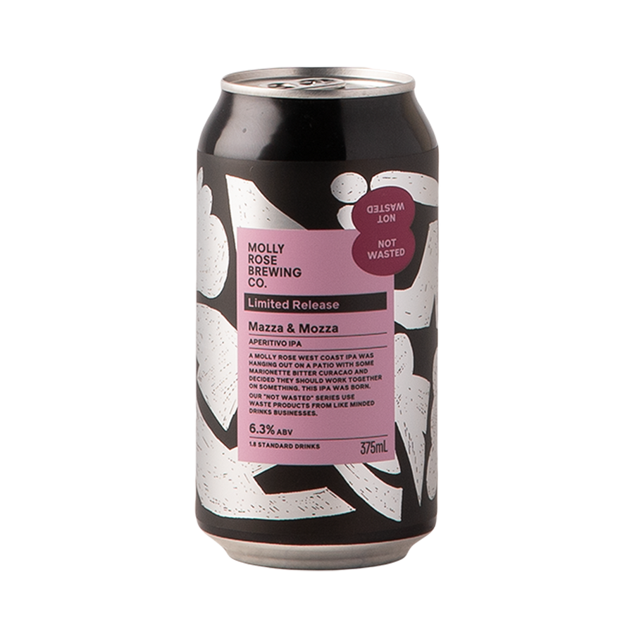 Molly Rose Brewing - Mazza & Mozza Aperitivo West Coast IPA 6.3% 375ml Can