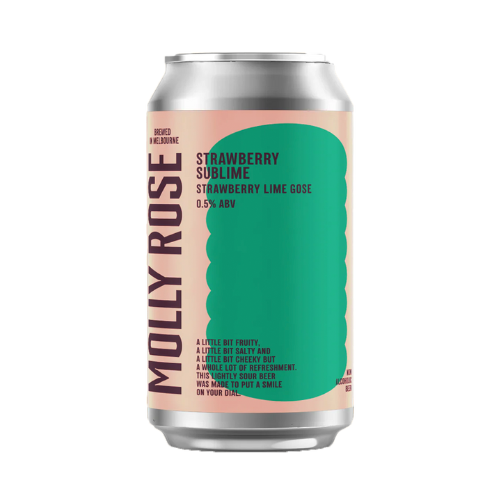 Molly Rose Brewing - Strawberry Sublime Gose 0.5% 375ml Can
