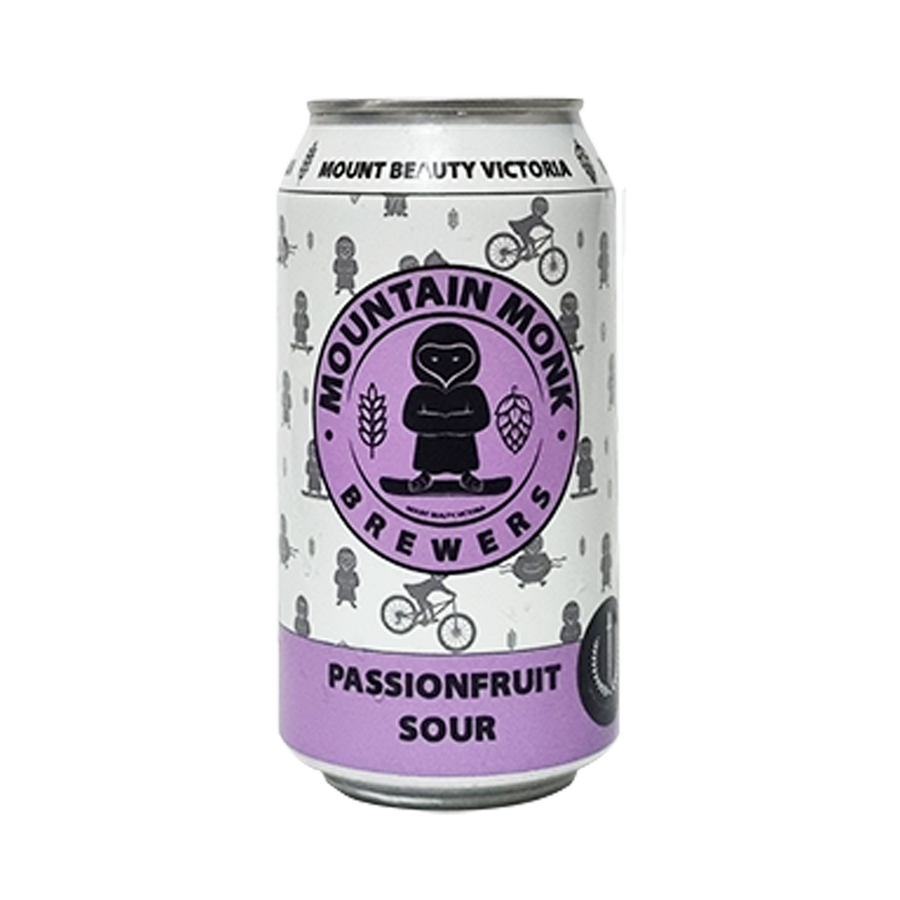 Mountain Monk Brewers - Passionfruit Sour 4.4% 375ml Can