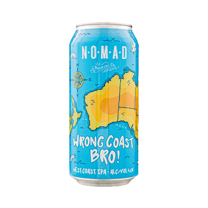 Nomad Brewing Co - Wrong Coast Bro! West Coast IPA 6.5% 440ml Can