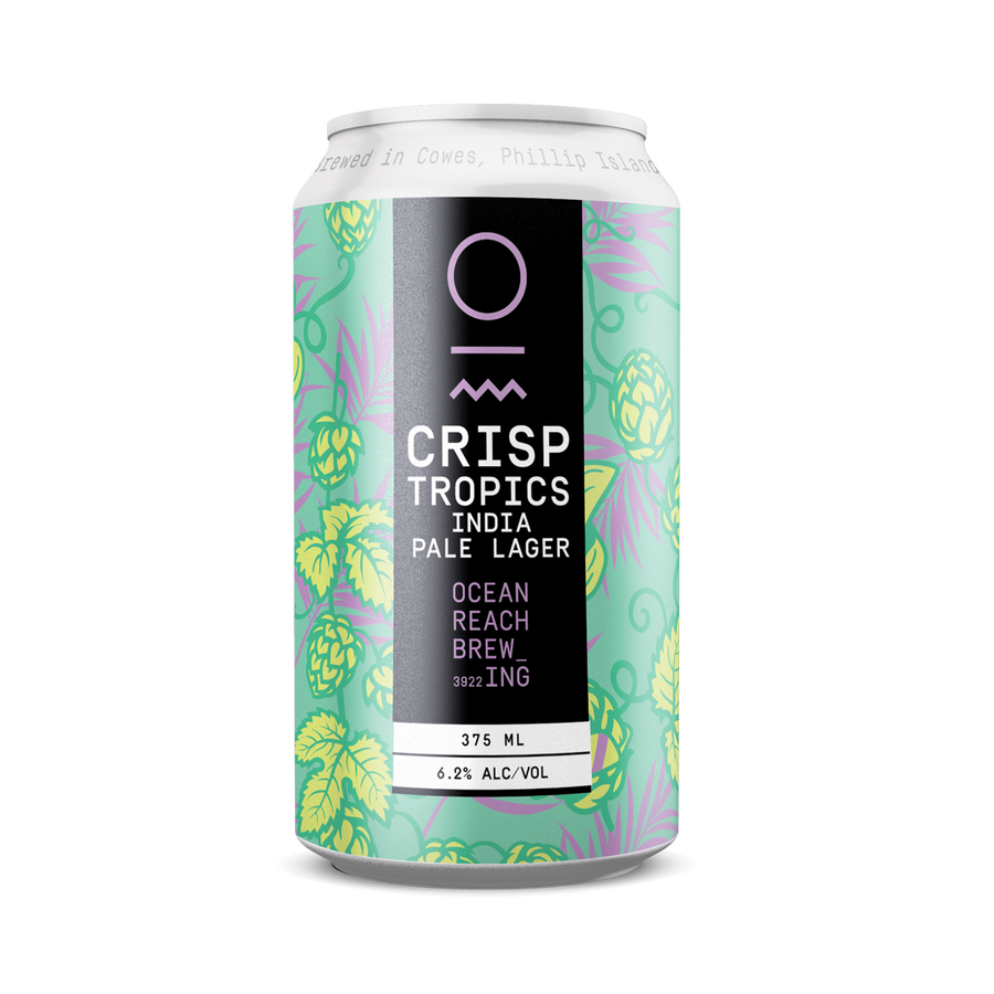 Ocean Reach Brewing - Crisp Tropics India Pale Lager 6.2% 375ml Can