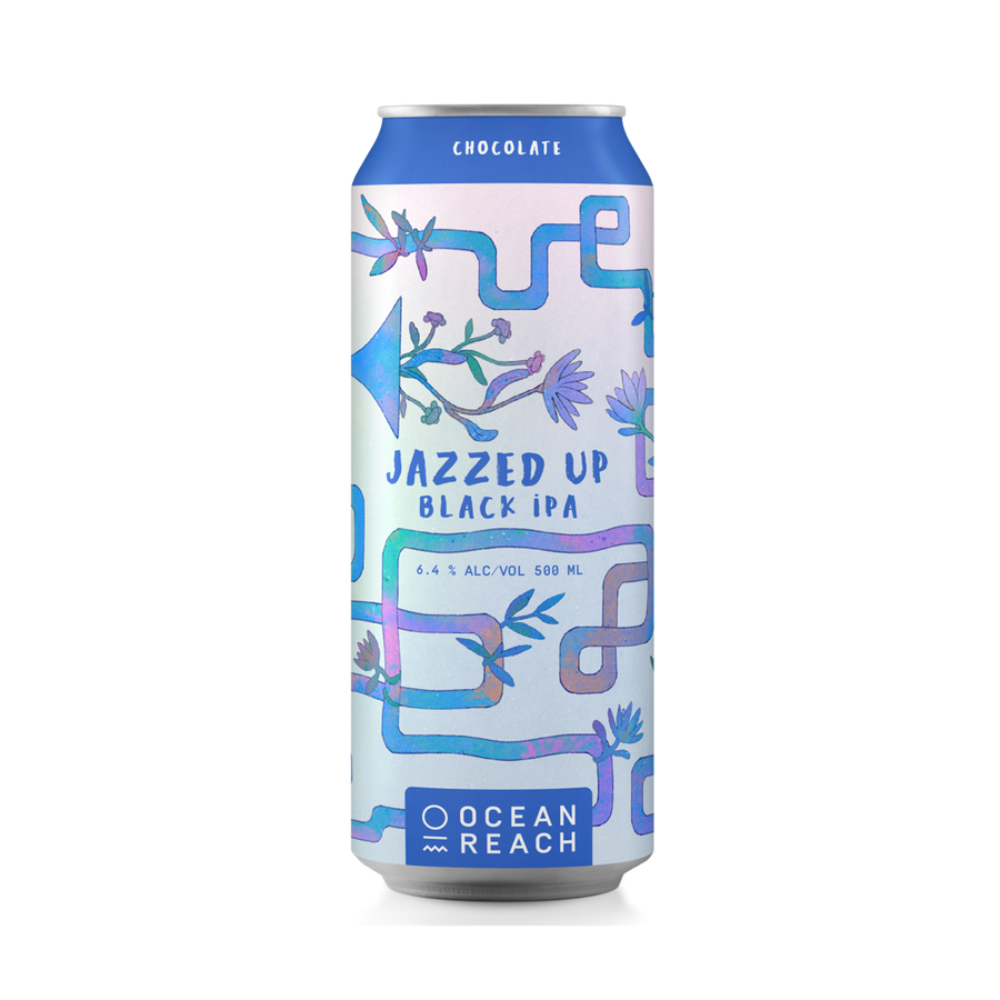 Ocean Reach Brewing - Jazzed Up Black IPA 6.4% 500ml Can