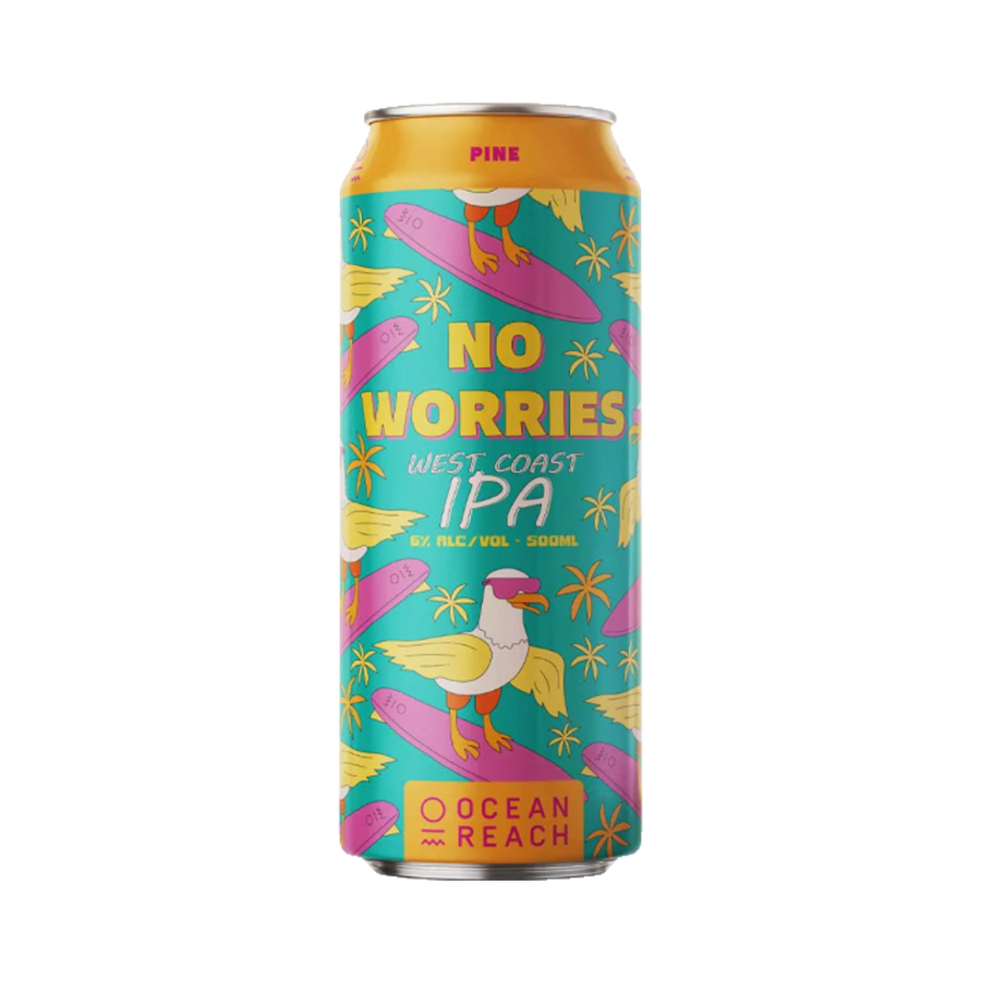 Ocean Reach Brewing - No Worries West Coast IPA 6% 500ml Can