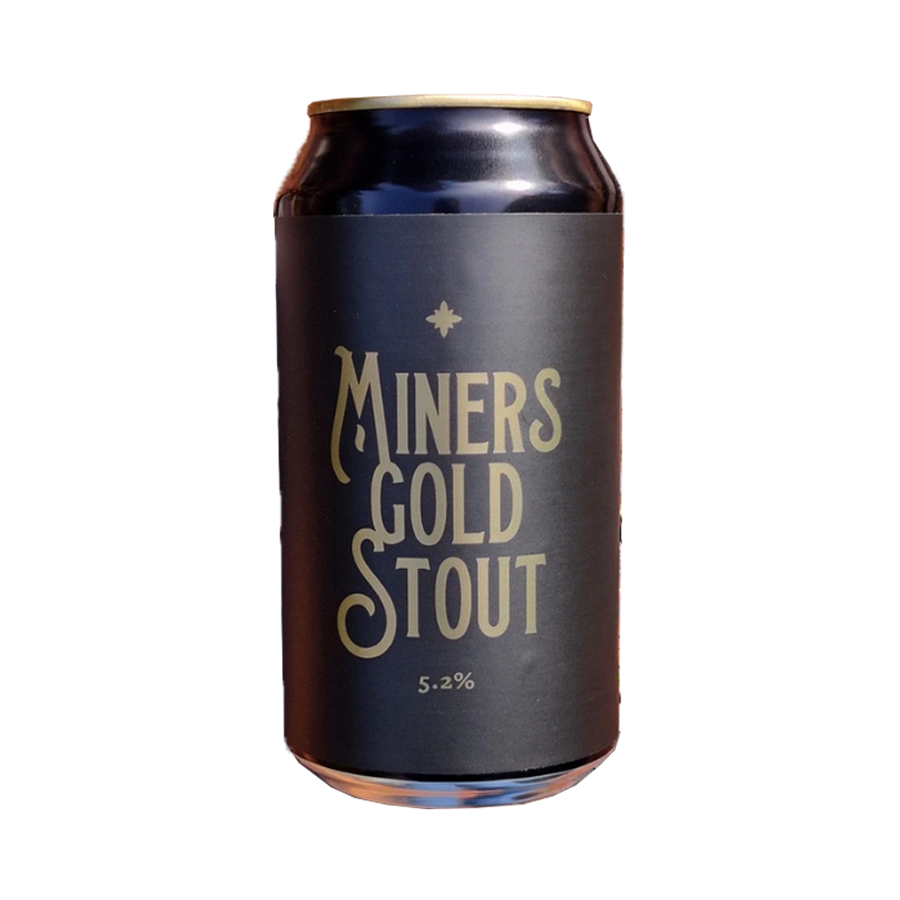 Ocho Beer - Miners Gold Stout 5.2% 375ml Can