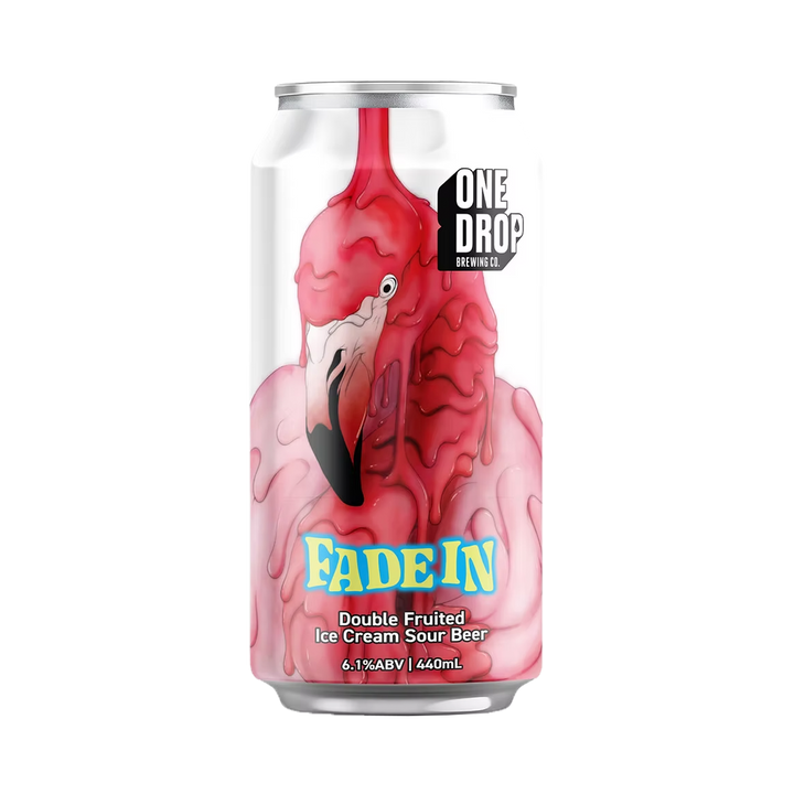 One Drop Brewing Co - Fade In Double Fruited Ice Cream Sour 6.1% 440ml Can