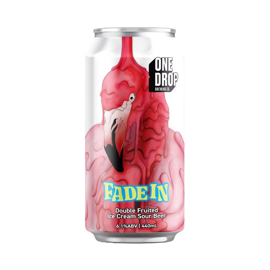 One Drop Brewing Co - Fade In Double Fruited Ice Cream Sour 6.1% 440ml Can