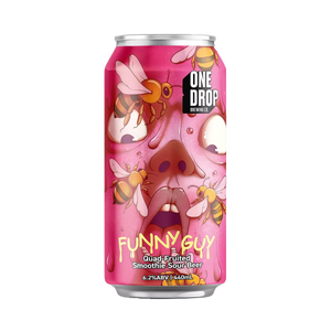 One Drop Brewing Co - Funny Guy Quad-Fruited Smoothie Sour 6.2% 440ml Can