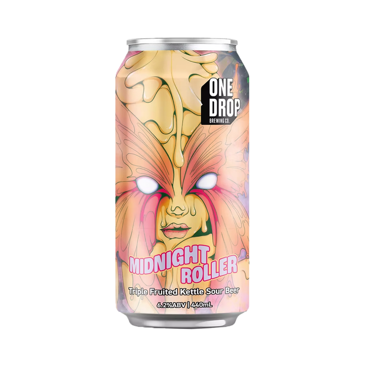 One Drop Brewing Co - Midnight Roller Triple-Fruited Kettle Sour 6.2% 440ml Can