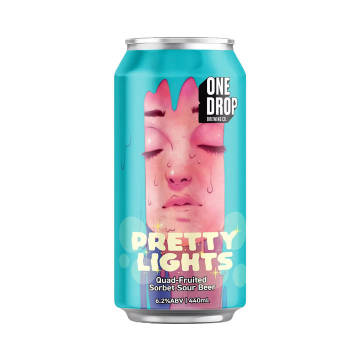 One Drop Brewing Co - Pretty Lights Quad-Fruited Sorbet Sour 6.2% 440ml Can