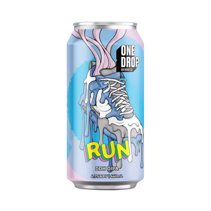 One Drop Brewing Co - Run Double Dry Hopped IPA 6.7% 440ml Can