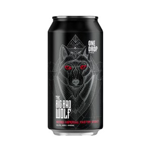 One Drop Brewing Co - The Big Bad Wolf Nitro Imperial Pastry Stout 10% 440ml Can