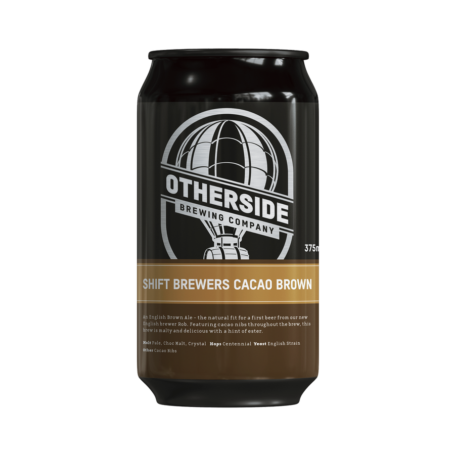 Otherside Brewing Co - Shift Brewers Cacao Brown Ale 5.5% 375ml Can
