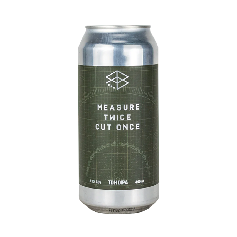 Range Brewing - Measure Twice Cut Once TDH Double IPA 8.2% 440ml Can