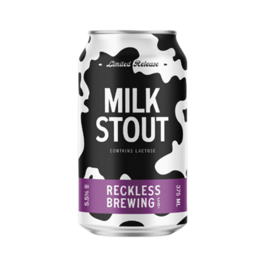 Reckless Brewing Co - Milk Stout 5.5% 375ml Can