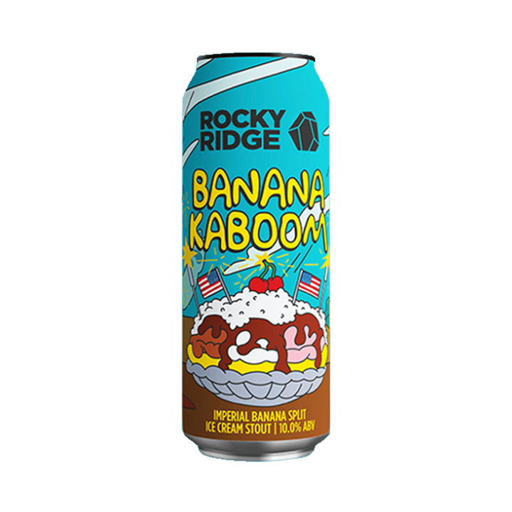 Rocky Ridge - Banana Kaboom! Imperial Banana Split Ice Cream Stout 10% 500ml Can