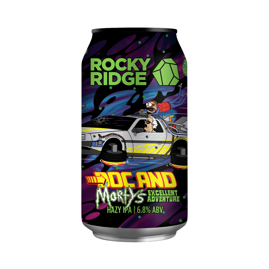 Rocky Ridge - Doc & Morty's Excellent Adventure Hazy IPA 6.8% 375ml Can