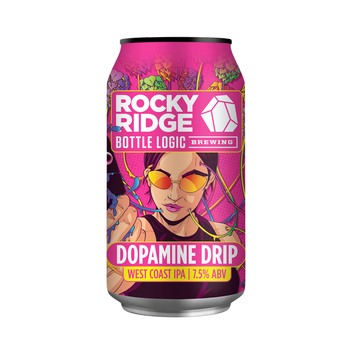 Rocky Ridge Brewing Co - Dopamine Drip West Coast IPA 7.5% 375ml Can